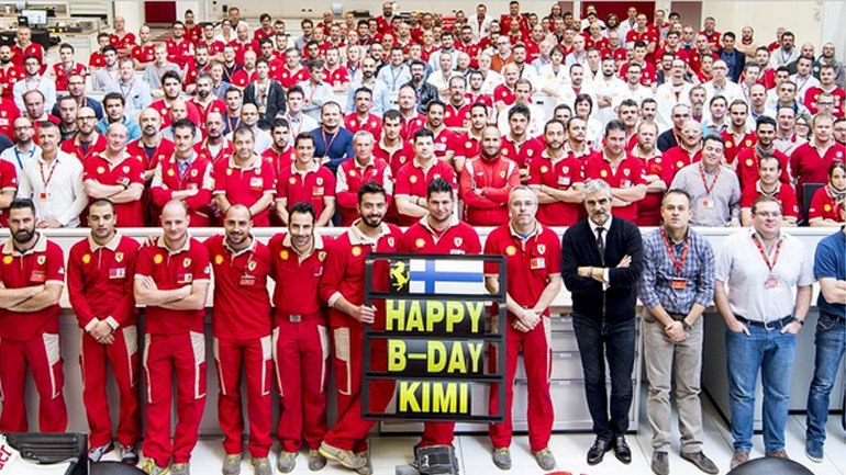 Τα χρόνια πολλά της Ferrari στον «iceman»